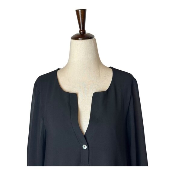 Show Me Your Mumu Shirt Women Small Black Chiffon Jamie Tunic Whimsigoth‎ Flowy - Picture 4 of 11